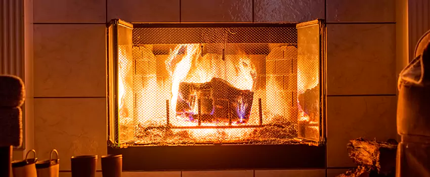 Mendota Hearth Landscape Fireplace Installation in Duarte, California