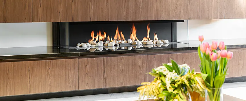 Double-height Fireplace Design Refurbishment in Duarte, California